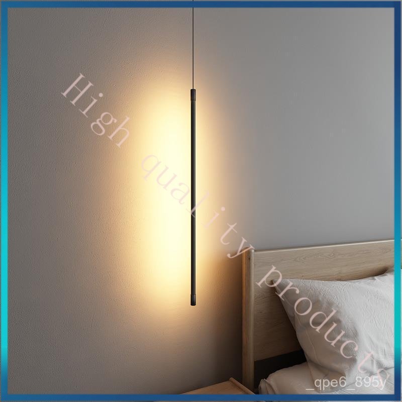 Nordic Modern Minimalist Designer Bedroom Ceiling LED Line light Hotel B&B guest room bedside small 
