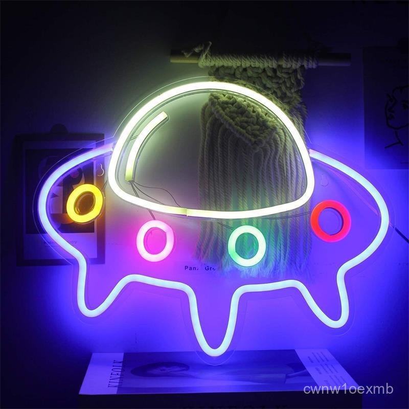 Neon Light UFO Spaceship Neon Light Series New Style Colorful Neon Silicone Neon TUSB
