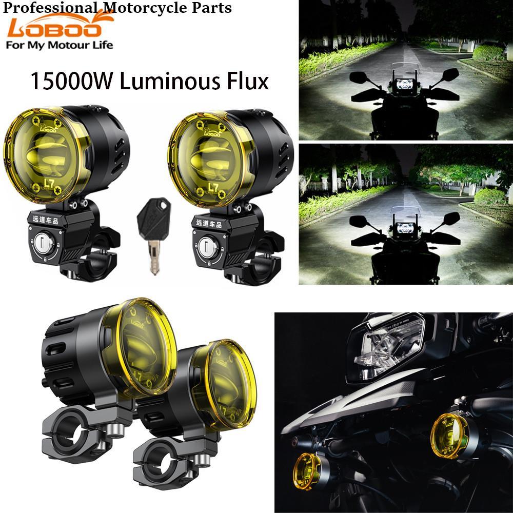 LOBOO L7S Motorcycle Spotlight Rapid Release Anti-theft 11 High And Low Voltage 16 Strong Light Expl
