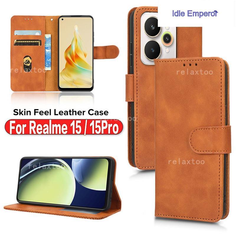 ปลอกหนังสําหรับRealme 15 Realme15 Pro Plus + Pro + 15Pro + 15T Realme15Pro + Realme15T 5G 4Gเคสโทรศั