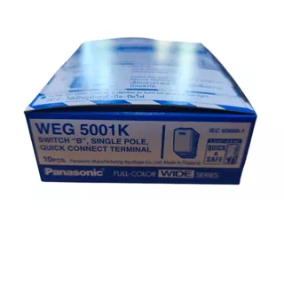 PANASONIC พานาโซนิค สวิตช์ทางเดียว WEG 5001K (1กล่อง/10ตัว)