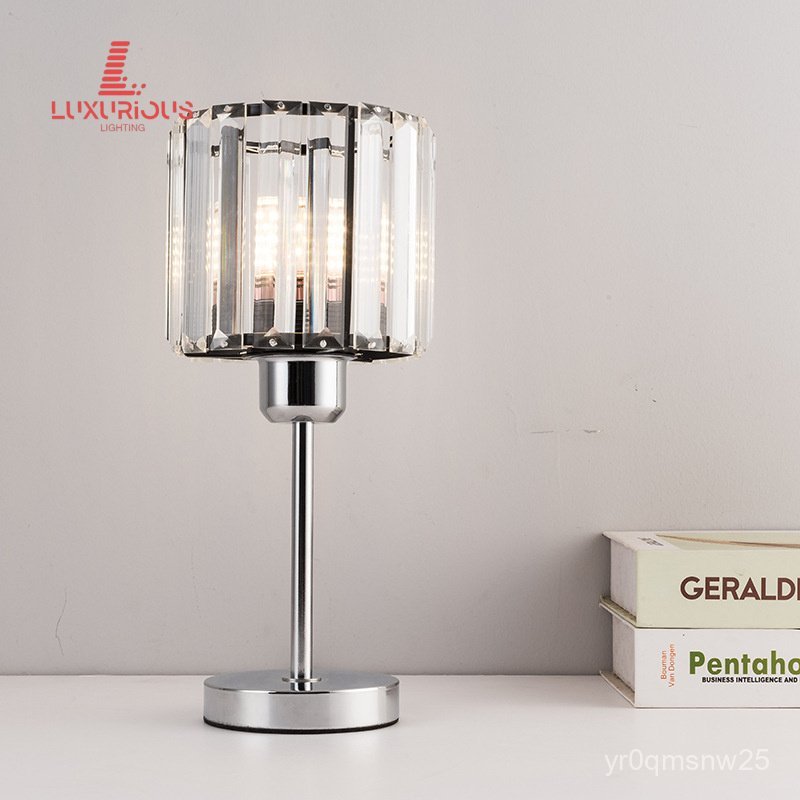 Crystal Glass Small Table Lamp Simple Bedroom Bedside Table Lamp Children's Gift LED Table Lamp NSW6