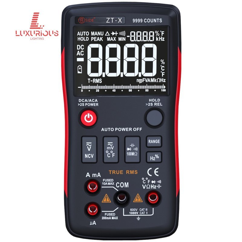 BSIDE ZT-X แบบนวดพร้อมจอแสดงผล HD สามจอจำลอง9999มัลติมิเตอร์ดิจิตอล M0SN