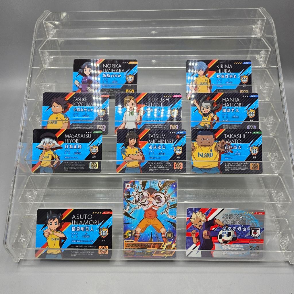 (พร้อมส่ง/แท้✅️) ของสะสม อนิเมะ นักเตะแข้งสายฟ้า การ์ด บัตรนักเรียน inazuma eleven card player profi