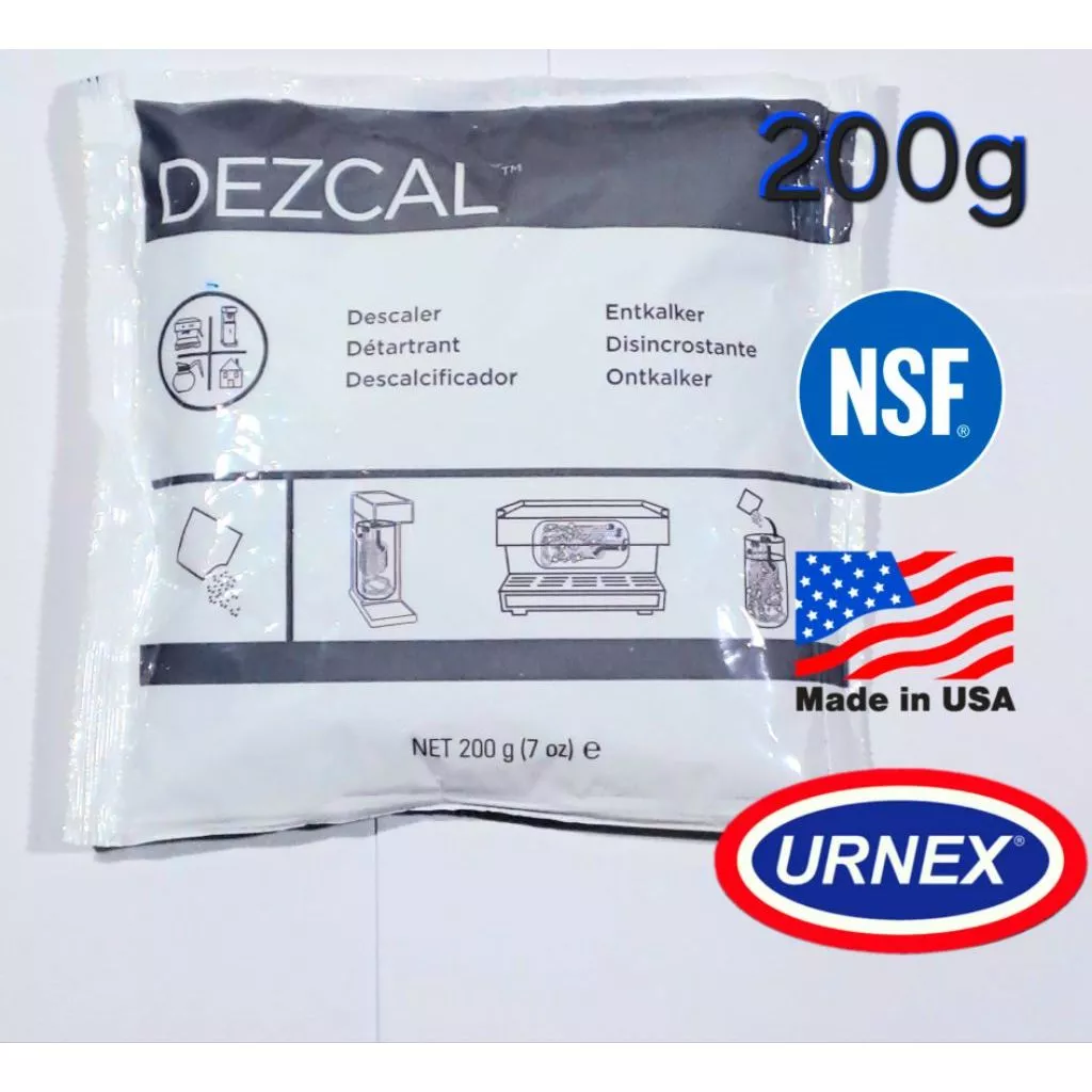 ผงล้างตะกรัน Urnex Dezcal 200g อะไหล่แท้ USA น้ำยาล้างหม้อต้ม เครื่องชงกาแฟ Descaler Espresso Machine