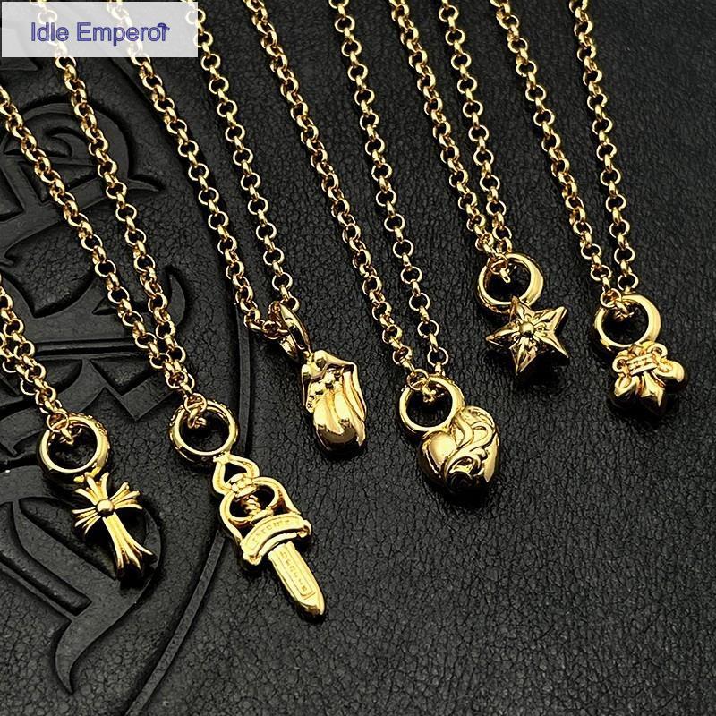 CH♥ สร้อยคอ/สร้อยคอจี้ไม้กางเขนสีทอง 22K อุปกรณ์เสริมประเภทต่างๆ