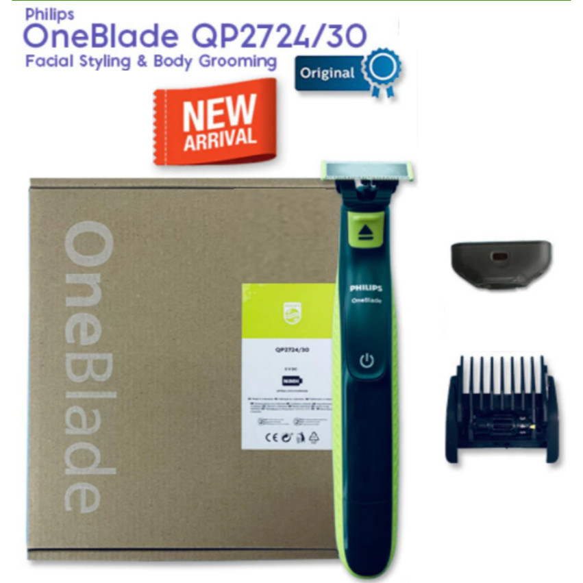 Philips Norelco OneBlade 360 Face Hybrid Electric Trimmer and Shaver, Frustration Free Packaging, QP