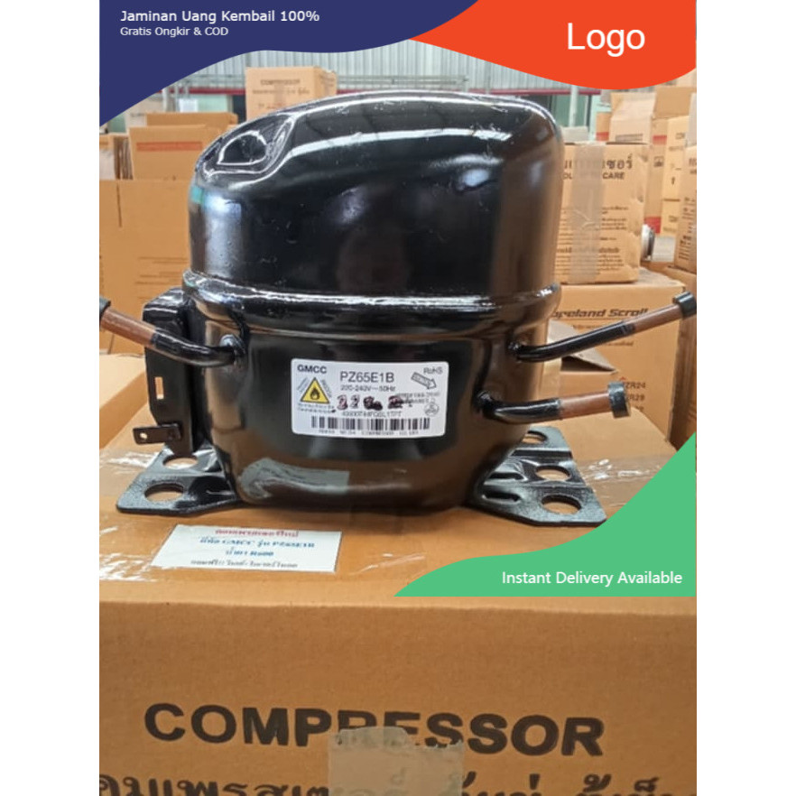 คอมใหม่ค้างสต๊อค ยี่ห้อ GMCC รุ่น PZ65E1B  ขนาด 1/6 แรง R600