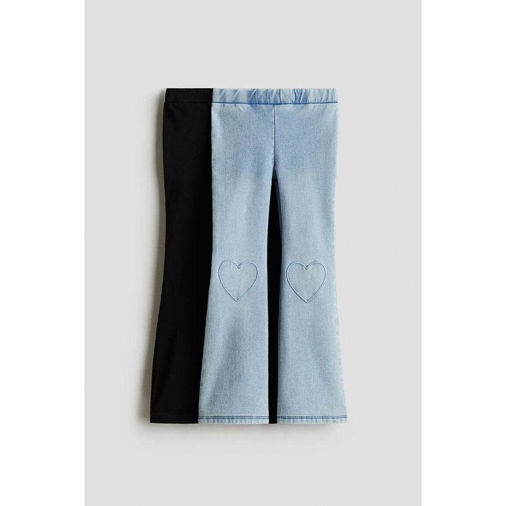 H&M(เอชแอนด์เอ็ม) แพ็คคู่ Jeggings แบบฟลาร์ด เด็กผู้หญิง 1068868_10