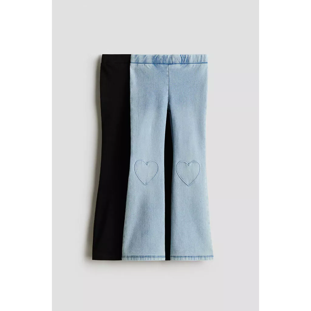 H&M(เอชแอนด์เอ็ม) แพ็คคู่ Jeggings แบบฟลาร์ด เด็กผู้หญิง 1068868_10