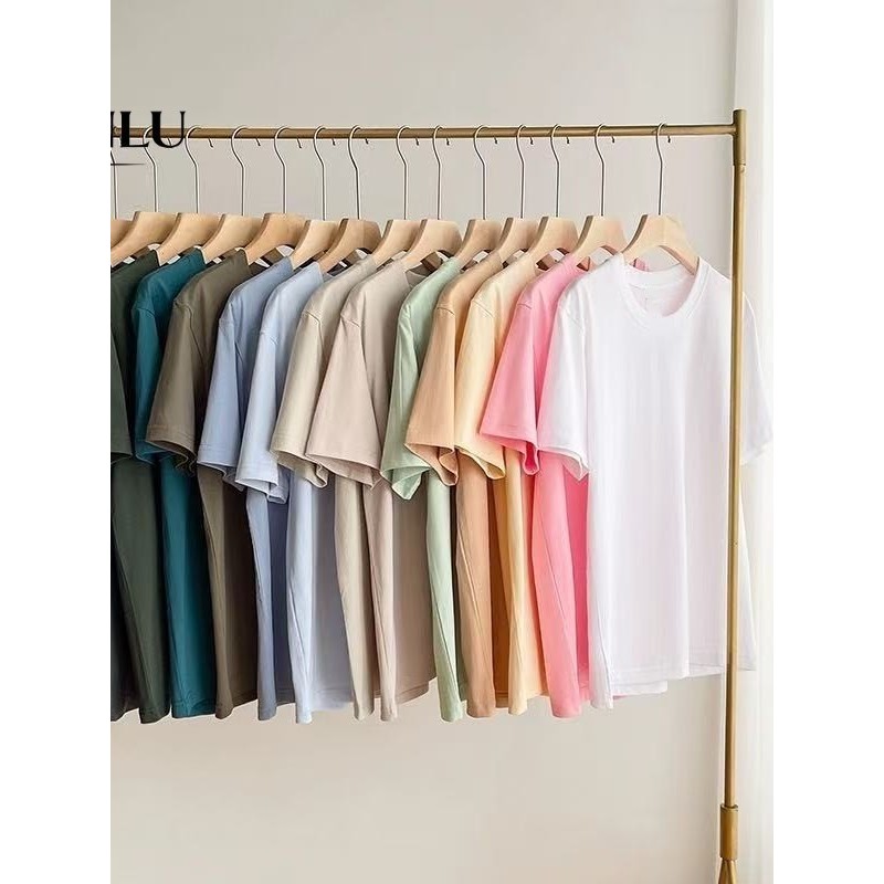 ZB1 HOME เสื้อยืดสีพื้น ใส่สบายไม่ร้อนไม่ระคายเคียง ใส่ได้ทั้งผู้หญิงเเละผู้ชาย สินค้าพร้อมส่ง BP001