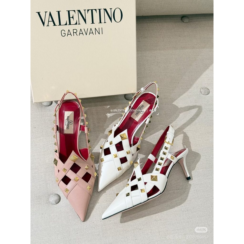 Valentino rockstud heel pump sandal bride weeding shoes height 7cm size35-40