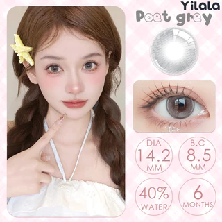 Colored contact lenses Yilala 💖 Big eye 💖 อมน้ำ40% แว่นสายตาสั้น0.00~-4.50 ทำให้ดวงตาของคุณใหญ่ และสว่า ง DIA14.0~14.5