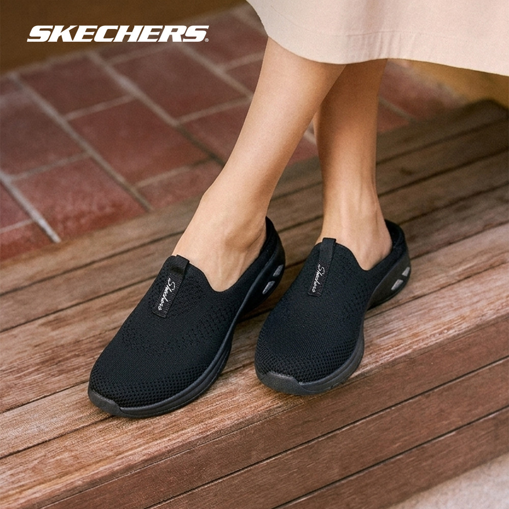 Skechers สเก็ตเชอร์ส รองเท้าผู้หญิง Women Commute Time Active Shoes – 100518-BBK – Air-Cooled Memory Foam ราคา ถูกที่สุด ดีลบีเคเค