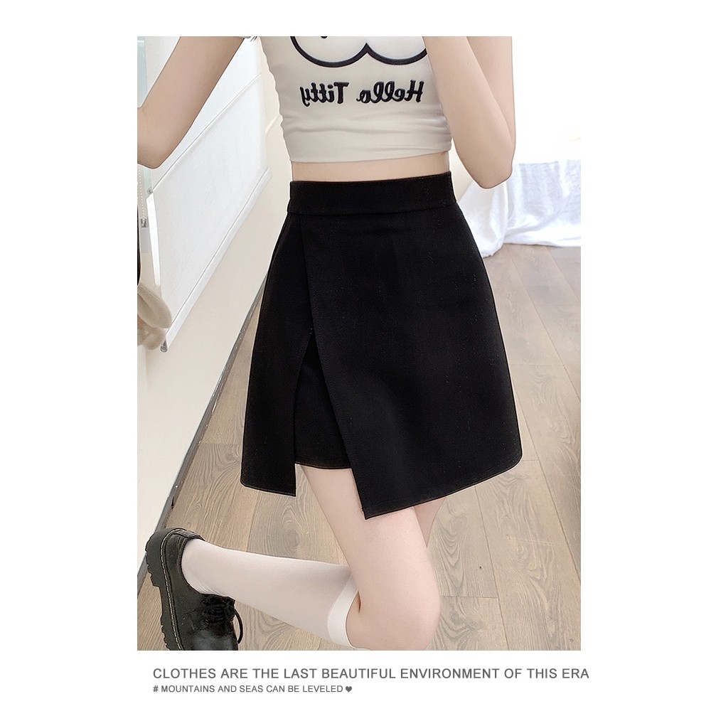 กระโปรงกางเกงขาสั้น ใส่ทำงาน กระโปรงผาข้างซับกางเกง มีพร้อมส่ง