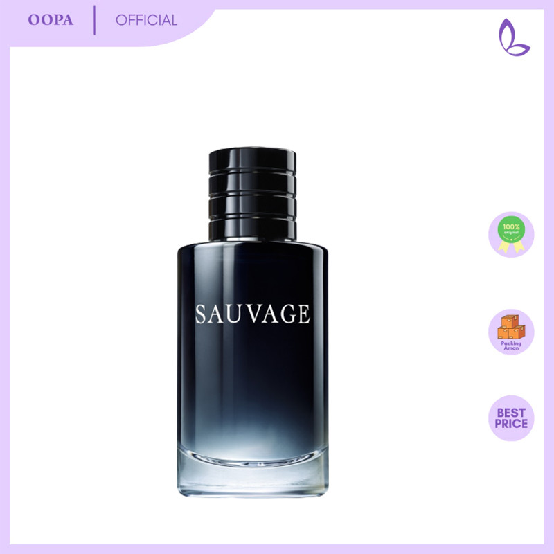 Sauvage EDP 100ML | กลิ่นหอมสดชื่น ดุดัน ทรงพลัง | ขวดทรงเหลี่ยมสีน้ำเงินเข้ม ตราเมซองปารีส