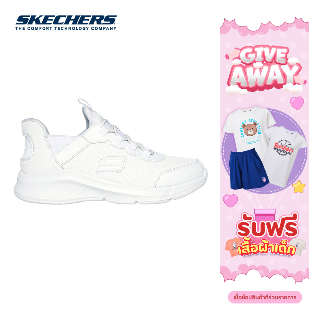 Skechers สเก็ตเชอร์ส รองเท้านักเรียนเด็กผู้หญิง Girls Slip-ins Dreamy Lites Shoes - 302631L-WHT (latest) (BTS)