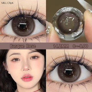 Mill Creek คอนแทคเลนส์แบบไร้ขอบสวมใส่ประจำปี จัดส่งท้องถิ่นไทย แบบเลนส์สำหรับสายตาสั้นหลายระดับ 0~8.00