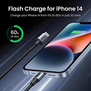 UGREEN USB C to L MFI Fast Charging 3A PD 20W Cable Charge & Sync สายชาร์จ สำหรับ iPhone 12 13 14