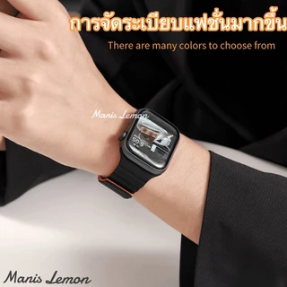 Manis Lemon สายนาฬิกาแม่เหล็ก for Smart Watch band Series 11 10 9 8 3 5 4 SE 2 Ultra 49 46 45 44 40 41 38 42 mm
