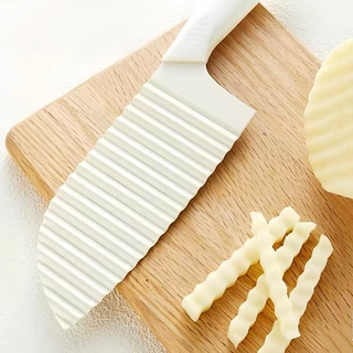 มีดหั่นหยัก หั่นมันฝรั่ง เฟรนฟราย🍟 แตงกวาง ทำลายหยัก สแตนเลส สำหรับปอกผลไม้ หั่นมันฝรั่ง ตัดเฉาก๊วย