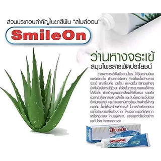 ยาสีฟันสูตรฟลูออไรด์และว่านหางจระเข้ขนาด250กรัมSmileOn