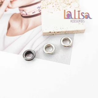 ตาไก่ ห่วงตาไก่ วัสดุทองเหลือง เบอร์ 22 รอบวงด้านใน 8 มิล 1ถุง/10ชิ้น brass eyelet (B-3-H,S8012)
