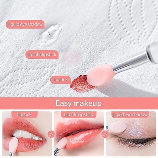 แปรงทาปากนุ ่ มพร ้ อมฝาครอบซิลิโคนหัว Lip Applicator แปรงแต ่ งหน ้ าพร ้ อมฝาปิดริมฝีปากเครื ่ องสําอางผู ้ หญิงความงามแต ่ งหน ้ าเครื ่ องมือ