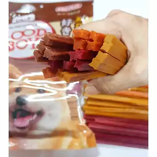 ขนมสุนัข GOOD BOYแท่งเหลี่ยม ขนาด500กรัม(สุนัขแพ้ไก่ทานได้)