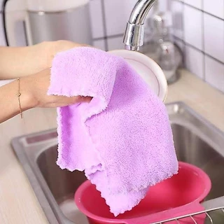 ผ้าขนหนูสีสันสดใส ผ้าขี้ริ้วผืนใหญ่ ผ้าเช็ดจาน ผ้าเนื้อนุ่ม ดูดซับน้ำได้ดี ไม่เป็นขุย