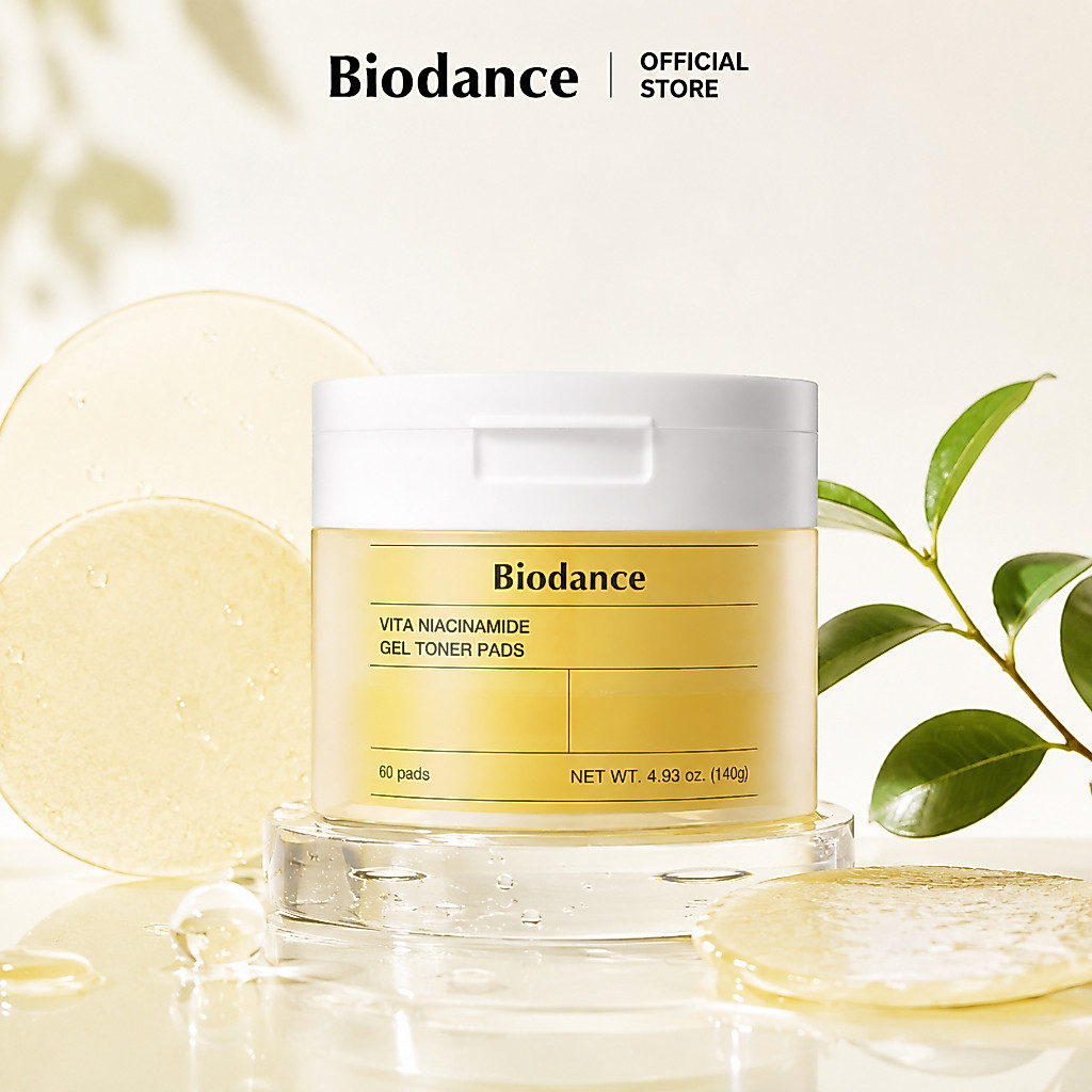 BIODANCE Vita Niacinamide Gel Toner Pads 140g (60 pads)