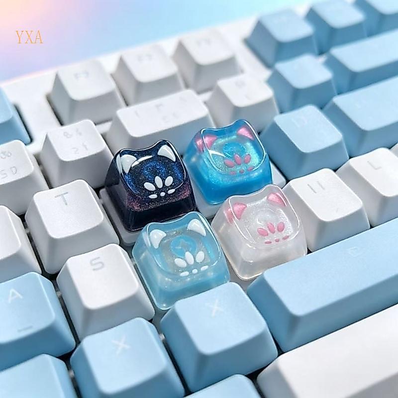 YXA เรซิ่นแมว Keycap OEM R4S Accent Key สําหรับคีย์บอร์ดเชิงกลตกแต่ง
