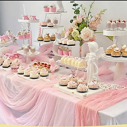 [TABLE RUNNER] 1M7 ผ้าชีฟอง TABLE ผ้าสําหรับงานแต่งงาน วันเกิด ปาร์ตี้ ตกแต่งงานสวยๆ