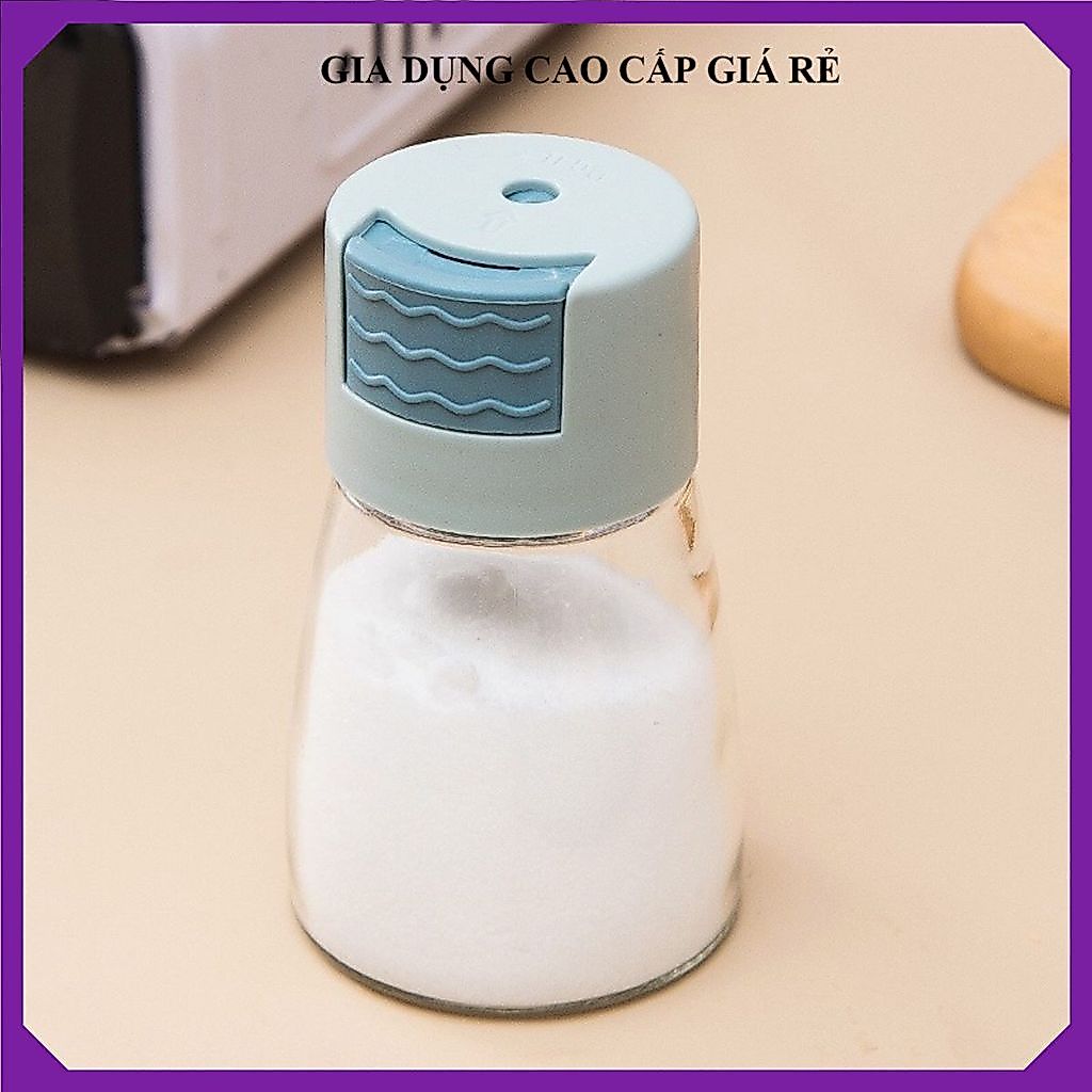 (4 JARS) KITCHEN SPICE JARS, 180ML GLASS SPICE JARS, EFFECTIVE MOISTURE PROOF ดีไซน์สวยหรูหรา