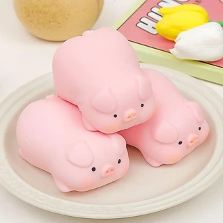 ของเล่นบีบสกุชชี่ รูปยูนิคอร์น หมู สุนัข แบบนิ่ม สําหรับเด็ก V3I5