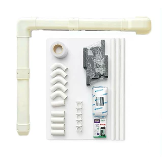 ชุดรางครอบท่อแอร์ พร้อมขาสำหรับแอร์9000-15000Btu 18000-24000Btu