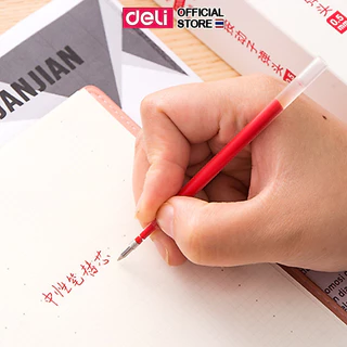 (สั่งซื้อขั้นต่ำ 3 ชิ้น)ไส้ปากกาเจล Deli รุ่น S206 รีฟิลเปลี่ยนไส้ได้ (ขนาด 0.5mm)(ดำ/แดง/น้ำเงิน)