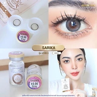 รุ่น สาริกา / SARIKA คอนแทคเลนส์สายมู MUTELU มูเตลู มีสี เทา/ตาล Gray/Brown มีค่าสายตา (0.00)-(-10.00)