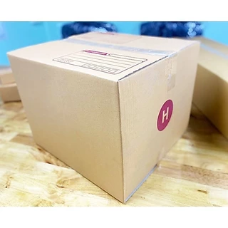 กล่องไปรษณีย์ เบอร์ H ขนาด 40×45×34 ซม. กล่องพัสดุฝาชน แพ็ค 20 ใบ หนา 3 ชั้น แบบพิมพ์ ราคาส่ง สำหรับแม่ค้าออนไลน์