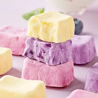 โยเกิร์ตฟรีซดราย 4 รส (สตอเบอร์รี่ บลูเบอร์รี่ มะม่วง นม) หวานน้อย ร้านสเเน็คกี้ ขนม ของกิน ขนมกินเล่น snackies
