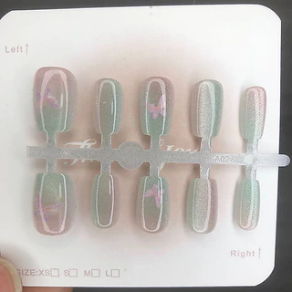 เล ็ บปลอมตาแมว 10 ชิ ้ น มีลวดลายและสไตล ์ หลากหลาย