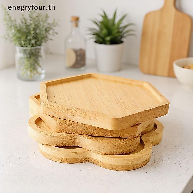 ของขวัญและของเล่นรอบวอลนัทไม้ Coaster ทนทานยืนแก้วชากาแฟถ้วย Pad ทนความร้อน Beech Wood Coaster ตารางบนโต๊ะอาหาร Decor.