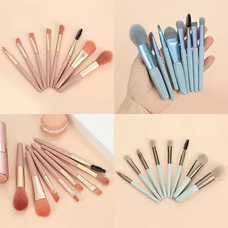 ชุดแปรงแต่งหน้า Makeup Brush แปรงเครื่องสําอาง ขนแปรงนุ่มปลอดภัยไม่แพ้ ชุดละ8 G2832