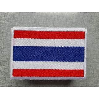 ‎อาร์มธงชาติไทย อาร์มปัก ขนาดกว้าง*สูง 7.5×5 ซม แบบนำไปเย็บ/ตีนตุ๊กแก/ครบชุด พร้อมส่ง