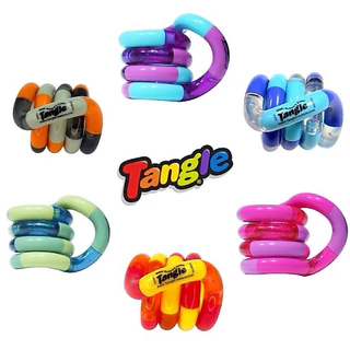 ➿ของแท้ พร้อมส่ง➿Tangle Fidget Toy ของเล่นคลายเครียด ห่วงบิด ต่อกันให้ยาวได้ เล่นได้ทุกวัย มี มอก ราคาต่อ1ชิ้น คละสี/แบบ