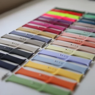 อุปกรณ์ซิลิโคนสปอร์ตนุ่ม for Smart Watch Series 11 10 9 8 7 6 5 4 IWatch Ultra 3 2 SE 49 46 45 44 42 41 40 38 มม