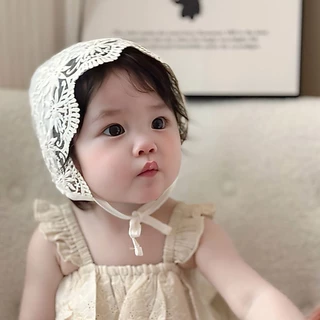 หมวกเด็กลูกไม้ลายดอกไม้น่ารักหวานเจ้าหญิง0-12 เดือน