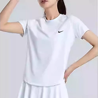2024 ใหม่ แบดมินตัน เสื้อผ้า + กระโปรง หลวม พอดี แขนสั้น ปลอมสองชิ้น ต่อต้าน-ส่องแสง กระโปรงกางเกง แห้งเร็ว กีฬา การฝึกอบรม เทนนิส เสื้อผ้า