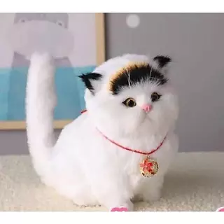 ตุ๊กตาน้องเเมวมีเสียง น่ารัก มีปุ่มกดให้ ราคาถูกพร้อมส่ง