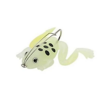 เหยื่อกบนิ่มพร้อมตะขอ fishing lures riversฐานป้องกันการห้อย เหยื่อล่อ 3กรัม/4ซม. เหยื่อปลาดำ Thunder Frog เหยื่อล่อกบสาย